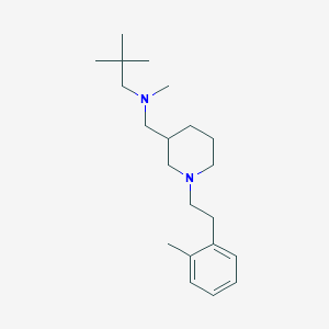 molecular formula C21H36N2 B4941086 (2,2-dimethylpropyl)methyl({1-[2-(2-methylphenyl)ethyl]-3-piperidinyl}methyl)amine 