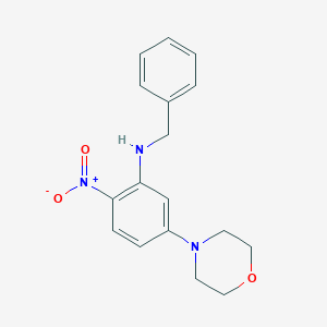 molecular formula C17H19N3O3 B4941097 N-benzyl-5-(4-morpholinyl)-2-nitroaniline 