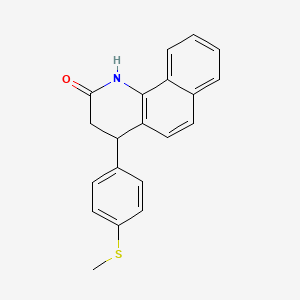 molecular formula C20H17NOS B4941103 4-[4-(methylthio)phenyl]-3,4-dihydrobenzo[h]quinolin-2(1H)-one CAS No. 303140-76-3