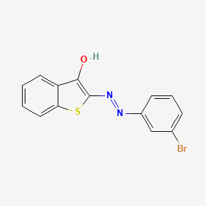molecular formula C14H9BrN2OS B4941108 1-benzothiophene-2,3-dione 2-[(3-bromophenyl)hydrazone] 