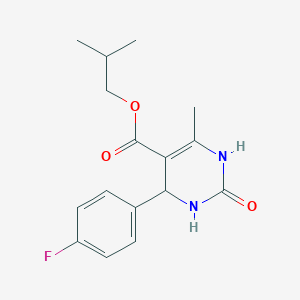 molecular formula C16H19FN2O3 B4941165 isobutyl 4-(4-fluorophenyl)-6-methyl-2-oxo-1,2,3,4-tetrahydro-5-pyrimidinecarboxylate 