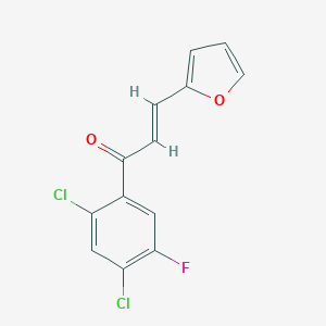molecular formula C13H7Cl2FO2 B494119 1-(2,4-Dichloro-5-fluorophenyl)-3-(2-furyl)-2-propen-1-one 