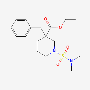 molecular formula C17H26N2O4S B4941221 ethyl 3-benzyl-1-[(dimethylamino)sulfonyl]-3-piperidinecarboxylate 