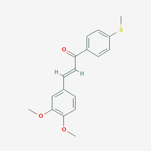 molecular formula C18H18O3S B494124 3-(3,4-Dimethoxyphenyl)-1-[4-(methylsulfanyl)phenyl]-2-propen-1-one 