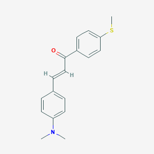 molecular formula C18H19NOS B494125 (E)-3-(4-dimethylaminophenyl)-1-(4-methylsulfanylphenyl)prop-2-en-1-one 