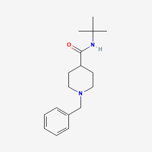 molecular formula C17H26N2O B4941255 1-benzyl-N-(tert-butyl)-4-piperidinecarboxamide 