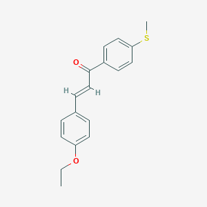 molecular formula C18H18O2S B494129 3-(4-Ethoxyphenyl)-1-[4-(methylsulfanyl)phenyl]-2-propen-1-one 