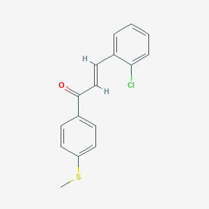 molecular formula C16H13ClOS B494133 3-(2-Chlorophenyl)-1-[4-(methylsulfanyl)phenyl]-2-propen-1-one 
