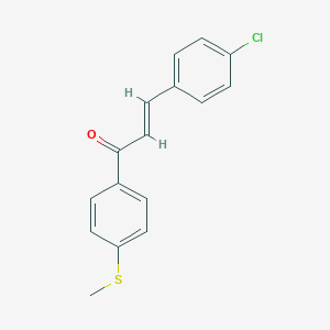 molecular formula C16H13ClOS B494137 (E)-3-(4-chlorophenyl)-1-(4-methylsulfanylphenyl)prop-2-en-1-one 