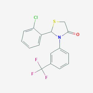 2-(2-Chlorophenyl)-3-[3-(trifluoromethyl)phenyl]-1,3-thiazolidin-4-one