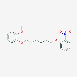 molecular formula C19H23NO5 B4941417 1-methoxy-2-{[6-(2-nitrophenoxy)hexyl]oxy}benzene 