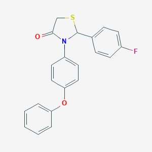 2-(4-Fluorophenyl)-3-(4-phenoxyphenyl)-1,3-thiazolidin-4-one