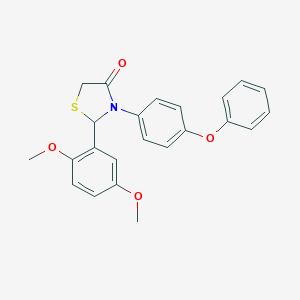 2-(2,5-Dimethoxyphenyl)-3-(4-phenoxyphenyl)-1,3-thiazolidin-4-one