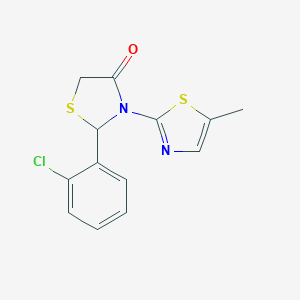 2-(2-Chlorophenyl)-3-(5-methyl-1,3-thiazol-2-yl)-1,3-thiazolidin-4-one