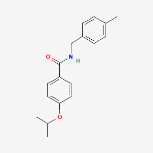molecular formula C18H21NO2 B4941456 4-isopropoxy-N-(4-methylbenzyl)benzamide 