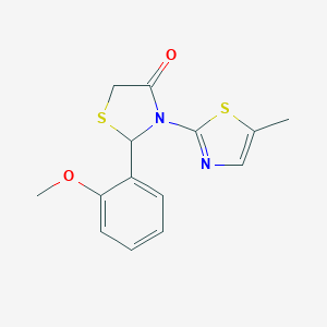 2-(2-Methoxyphenyl)-3-(5-methyl-1,3-thiazol-2-yl)-1,3-thiazolidin-4-one