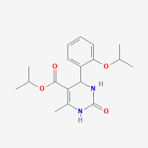 isopropyl 4-(2-isopropoxyphenyl)-6-methyl-2-oxo-1,2,3,4-tetrahydro-5-pyrimidinecarboxylate