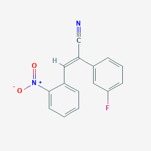 2-(3-fluorophenyl)-3-(2-nitrophenyl)acrylonitrile