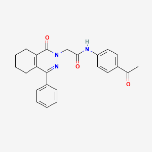 molecular formula C24H23N3O3 B4941514 N-(4-acetylphenyl)-2-(1-oxo-4-phenyl-5,6,7,8-tetrahydro-2(1H)-phthalazinyl)acetamide 