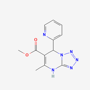 molecular formula C12H12N6O2 B4941534 methyl 5-methyl-7-(2-pyridinyl)-4,7-dihydrotetrazolo[1,5-a]pyrimidine-6-carboxylate 