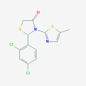 2-(2,4-Dichlorophenyl)-3-(5-methyl-1,3-thiazol-2-yl)-1,3-thiazolidin-4-one