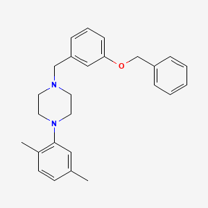 molecular formula C26H30N2O B4941577 1-[3-(benzyloxy)benzyl]-4-(2,5-dimethylphenyl)piperazine 