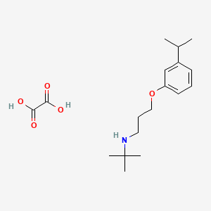 molecular formula C18H29NO5 B4941617 N-(tert-butyl)-3-(3-isopropylphenoxy)-1-propanamine oxalate 