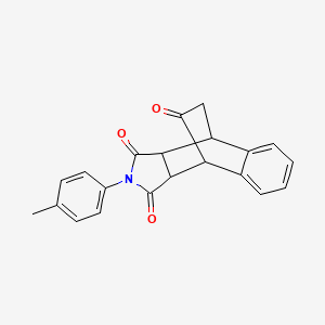 molecular formula C21H17NO3 B4941625 11-(4-methylphenyl)-11-azatetracyclo[6.5.2.0~2,7~.0~9,13~]pentadeca-2,4,6-triene-10,12,14-trione 