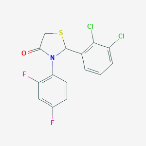 2-(2,3-Dichlorophenyl)-3-(2,4-difluorophenyl)-1,3-thiazolidin-4-one