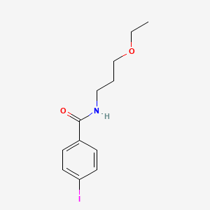 molecular formula C12H16INO2 B4941742 N-(3-ethoxypropyl)-4-iodobenzamide 