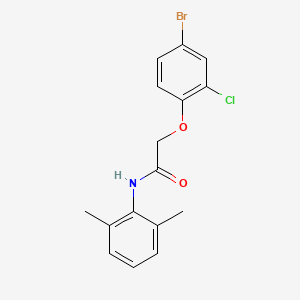 molecular formula C16H15BrClNO2 B4941774 2-(4-bromo-2-chlorophenoxy)-N-(2,6-dimethylphenyl)acetamide 