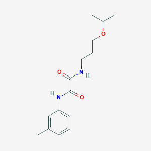 molecular formula C15H22N2O3 B4941794 N-(3-isopropoxypropyl)-N'-(3-methylphenyl)ethanediamide 