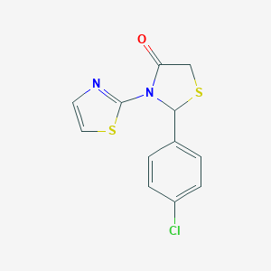 2-(4-Chlorophenyl)-3-(1,3-thiazol-2-yl)-1,3-thiazolidin-4-one