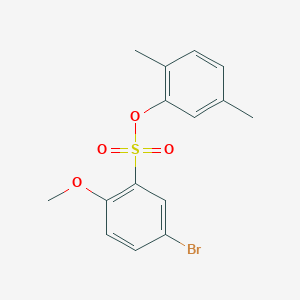 molecular formula C15H15BrO4S B4941819 2,5-dimethylphenyl 5-bromo-2-methoxybenzenesulfonate 