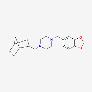 molecular formula C20H26N2O2 B4941824 1-(1,3-benzodioxol-5-ylmethyl)-4-(bicyclo[2.2.1]hept-5-en-2-ylmethyl)piperazine 