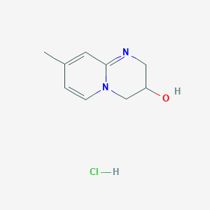 molecular formula C9H13ClN2O B4941856 8-methyl-3,4-dihydro-2H-pyrido[1,2-a]pyrimidin-3-ol hydrochloride 
