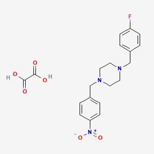 1-(4-fluorobenzyl)-4-(4-nitrobenzyl)piperazine oxalate