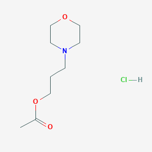 molecular formula C9H18ClNO3 B4941904 3-(4-morpholinyl)propyl acetate hydrochloride 