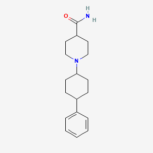 molecular formula C18H26N2O B4941910 1-(4-phenylcyclohexyl)-4-piperidinecarboxamide 