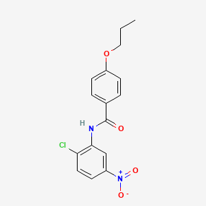 molecular formula C16H15ClN2O4 B4941922 N-(2-chloro-5-nitrophenyl)-4-propoxybenzamide 