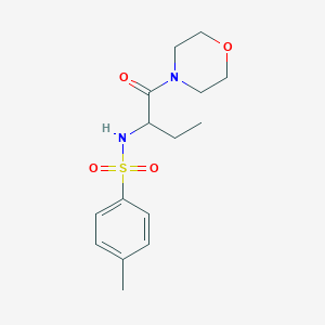molecular formula C15H22N2O4S B4941924 4-methyl-N-[1-(4-morpholinylcarbonyl)propyl]benzenesulfonamide 