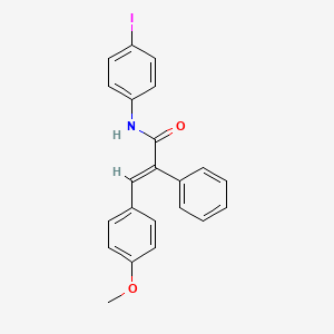 molecular formula C22H18INO2 B4941985 N-(4-iodophenyl)-3-(4-methoxyphenyl)-2-phenylacrylamide 