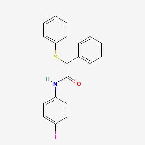molecular formula C20H16INOS B4941997 N-(4-iodophenyl)-2-phenyl-2-(phenylthio)acetamide 