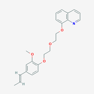 molecular formula C23H25NO4 B4942048 8-(2-{2-[2-methoxy-4-(1-propen-1-yl)phenoxy]ethoxy}ethoxy)quinoline 