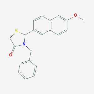 3-Benzyl-2-(6-methoxy-2-naphthyl)-1,3-thiazolidin-4-one