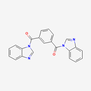 molecular formula C22H14N4O2 B4942140 1,1'-(1,3-phenylenedicarbonyl)bis-1H-benzimidazole 