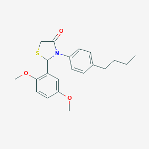 3-(4-Butylphenyl)-2-(2,5-dimethoxyphenyl)-1,3-thiazolidin-4-one