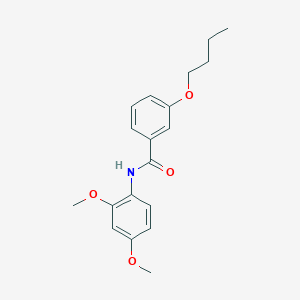 molecular formula C19H23NO4 B4942180 3-butoxy-N-(2,4-dimethoxyphenyl)benzamide 