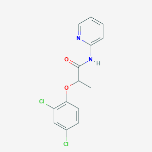 molecular formula C14H12Cl2N2O2 B4942195 2-(2,4-dichlorophenoxy)-N-2-pyridinylpropanamide 