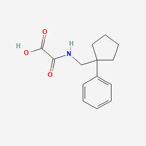 molecular formula C14H17NO3 B4942213 oxo{[(1-phenylcyclopentyl)methyl]amino}acetic acid 